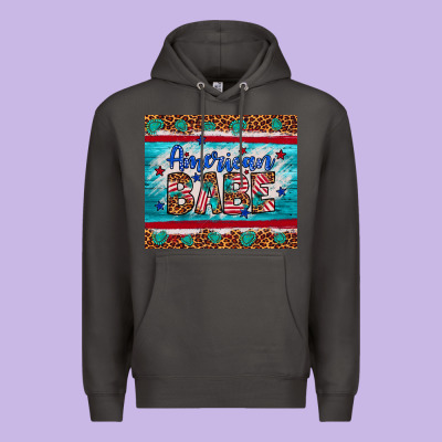 American Babe Leopard Gemstone Premium Hoodie Designed By Artiststas