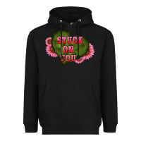 Black valentine's day stuck on you heart sunflowers Heavyweight Hoodie - RanaPortraitStore