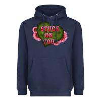 Navy valentine's day stuck on you heart sunflowers Heavyweight Hoodie - RanaPortraitStore