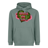 Sage valentine's day stuck on you heart sunflowers Heavyweight Hoodie - RanaPortraitStore