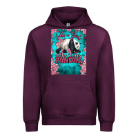 Mauve Wine just a girl who loves pandas Urban Hoodie - LillyAllenDesigns