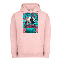 Pigment Salmon just a girl who loves pandas Urban Hoodie - LillyAllenDesigns