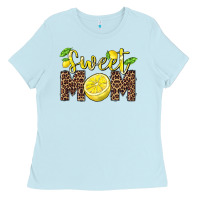 Baby Blue sweet mom lemon Ladies Tee - BarkalooDesign