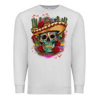 Dove Grey mexican skeleton Premium Sweatshirt - CTS Tumbler Store