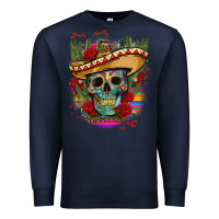 Navy mexican skeleton Premium Sweatshirt - CTS Tumbler Store