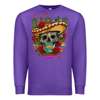 Purple mexican skeleton Premium Sweatshirt - CTS Tumbler Store