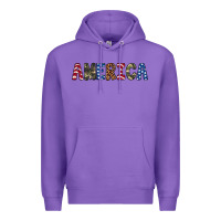 Purple america 4th of july Premium Hoodie - Artiststas