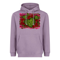 Lavender Valentine Cactus Heart with Roses Heavyweight Hoodie - RanaPortraitStore
