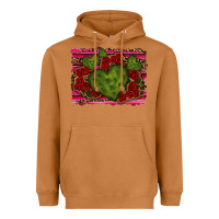 Meerkat Valentine Cactus Heart with Roses Heavyweight Hoodie - RanaPortraitStore