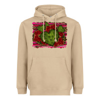 Mushroom Valentine Cactus Heart with Roses Heavyweight Hoodie - RanaPortraitStore