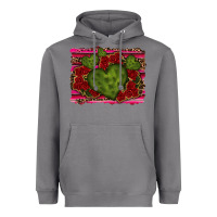 Valentine Cactus Heart With Roses Heavyweight Hoodie | Teevron