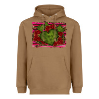 Toasted Coconut Valentine Cactus Heart with Roses Heavyweight Hoodie - RanaPortraitStore