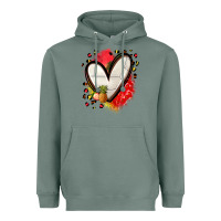 Fruits And Volleyball Heart Heavyweight Hoodie | Teevron