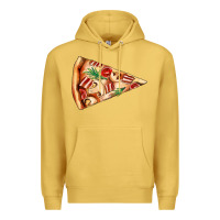 Antique Gold pizza slice Premium Hoodie - AdoDesignShop
