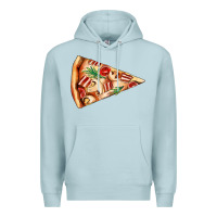 Blue Mist pizza slice Premium Hoodie - AdoDesignShop