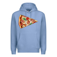 Colony Blue pizza slice Premium Hoodie - AdoDesignShop