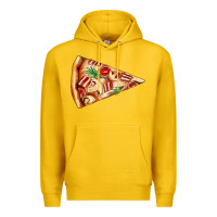 Lemon pizza slice Premium Hoodie - AdoDesignShop