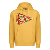 Mustard pizza slice Premium Hoodie - AdoDesignShop