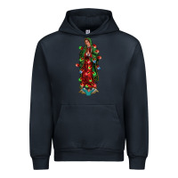 Navy our lady of Guadalupe Christmas Urban Hoodie - Jasminsmagicworld