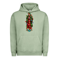 Pigment Oil Green our lady of Guadalupe Christmas Urban Hoodie - Jasminsmagicworld