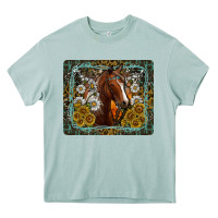 Arona Western Horse Mouse Pad Heavy Core Tee - CowhideDigitalArt