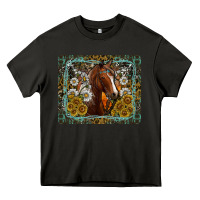 Asphalt Western Horse Mouse Pad Heavy Core Tee - CowhideDigitalArt