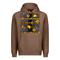 Chestnut construction signs seamless pattern Premium Hoodie - BundleAndBundleShop