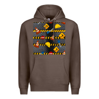 Coffee construction signs seamless pattern Premium Hoodie - BundleAndBundleShop