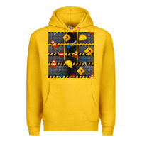 Lemon construction signs seamless pattern Premium Hoodie - BundleAndBundleShop
