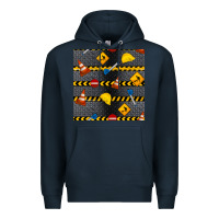 Navy construction signs seamless pattern Premium Hoodie - BundleAndBundleShop