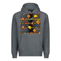 Rock construction signs seamless pattern Premium Hoodie - BundleAndBundleShop