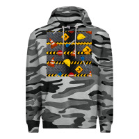 Slate Camo construction signs seamless pattern Premium Hoodie - BundleAndBundleShop