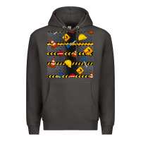 Smoke construction signs seamless pattern Premium Hoodie - BundleAndBundleShop