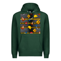 Sports Green construction signs seamless pattern Premium Hoodie - BundleAndBundleShop