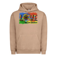 Pigment Burro sunflower love autism awareness Urban Hoodie - BarkalooDesign