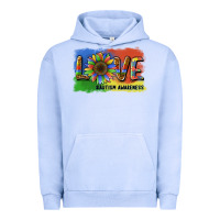 Pigment Grape Ice sunflower love autism awareness Urban Hoodie - BarkalooDesign