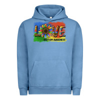 Sunflower Love Autism Awareness Urban Hoodie | Teevron