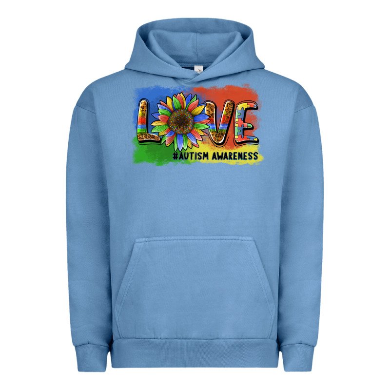 Sunflower Love Autism Awareness Urban Hoodie by BarkalooDesign | Teevron