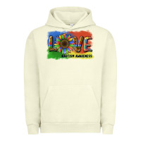 Pigment Pistachio sunflower love autism awareness Urban Hoodie - BarkalooDesign
