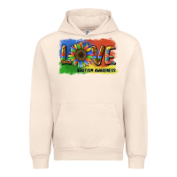 Sandshell sunflower love autism awareness Urban Hoodie - BarkalooDesign