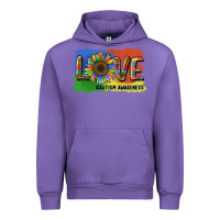 Tulip sunflower love autism awareness Urban Hoodie - BarkalooDesign
