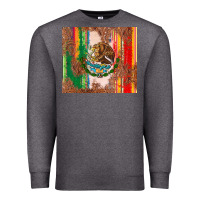 Charcoal Heather mexican flag serape Premium Sweatshirt - CTS Tumbler Store