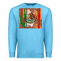 Ocean Blue mexican flag serape Premium Sweatshirt - CTS Tumbler Store