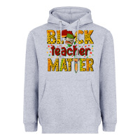 Heather Grey black teacher matter Heavyweight Hoodie - texasbilliewilder