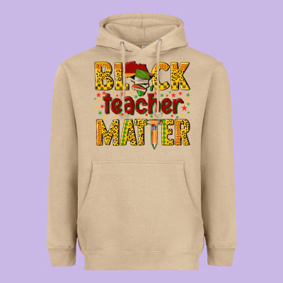 Black Teacher Matter Heavyweight Hoodie Designed By Texasbilliewilder