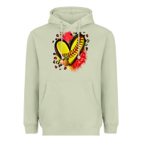 Matcha fruits and softball heart Heavyweight Hoodie - Zillion Design Studio