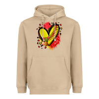 Fruits And Softball Heart Heavyweight Hoodie | Teevron