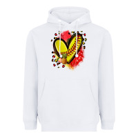 White fruits and softball heart Heavyweight Hoodie - Zillion Design Studio