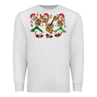 Oatmeal Heather mexican skeletons Premium Sweatshirt - CTS Tumbler Store