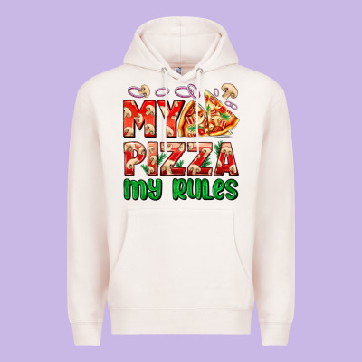 My Pizza  My Rules Premium Hoodie Designed By Adodesignshop